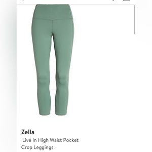 Zella High Waist Crop Leggings